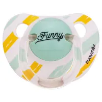 پستانک آناتومیک طرح فانی راه راه سبز 6-18 ماه سواوینکس suavinex