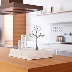 استند خشک کن شیشه شیر مدل چمن رنگ سفید بون Boon