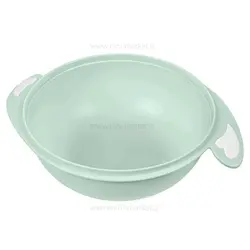 ظرف غذا چسبان و قاشق کیکابو Kikkaboo رنگ سبز