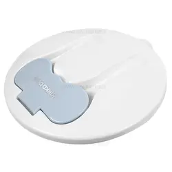 ظرف غذا چسبان و قاشق کیکابو Kikkaboo رنگ طوسی-آبی