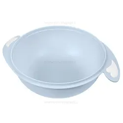 ظرف غذا چسبان و قاشق کیکابو Kikkaboo رنگ طوسی-آبی