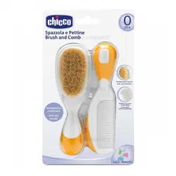 ست شانه و برس چیکو chicco رنگ نارنجی