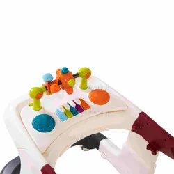 روروئک بی بی واکر Baby walker دو کاره سفید قرمز کد 288