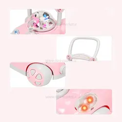 واکر حباب دار رنگ صورتي برند +ab