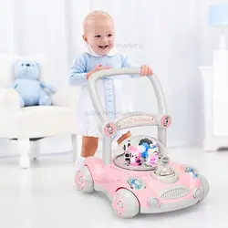 واکر حباب دار رنگ صورتي برند +ab