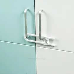 قفل کابینت رنگ سفید نینو Ninno