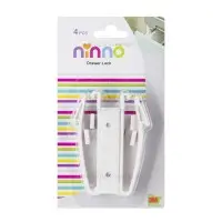 قفل کشو U شکل رنگ سفید نینو Ninno