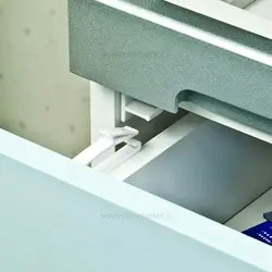 قفل کشو U شکل رنگ سفید نینو Ninno