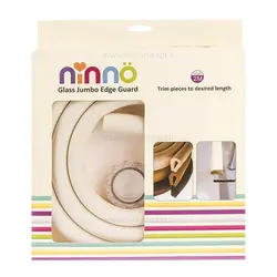 محافظ لبه شیشه جامبو رنگ بژ نینو Ninno