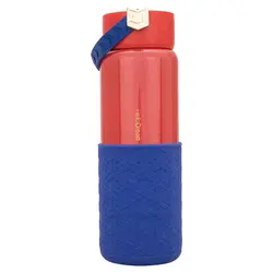 فلاسک استيل بنددار رنگ قرمز هلو دریم Hello dream