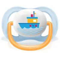 پستانک تکی الترا ایر 0-6 ماه طرح کشتی آبی اونت Avent (فاقد جعبه)