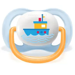 پستانک تکی الترا ایر 0-6 ماه طرح کشتی آبی اونت Avent (فاقد جعبه)