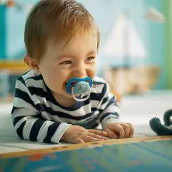 پستانک تکی الترا ایر 18-6 ماه طرح دریا و قایق آبی اونت Avent (فاقد جعبه)