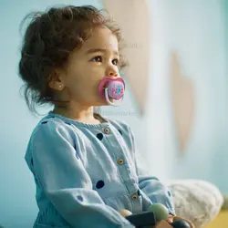 پستانک تکی الترا ایر 18-6 ماه طرح I LOVE PAPA صورتی اونت Avent (فاقد جعبه)