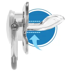 پستانک طرح گرگ رنگ طوسی 6-18 ماه دکتر براونز Drbrown (فاقد جعبه)