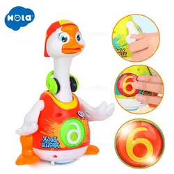 اردک رقاص ساکسیفون رنگ قرمز هولی تویز Hulie toys