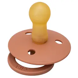 پستانک تکی لاتکس سایز 0 -6 ماه رنگ آجری فاقد جعبه بیبز Bibs