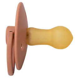 پستانک تکی لاتکس سایز 0 -6 ماه رنگ آجری فاقد جعبه بیبز Bibs