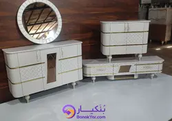 ست میزکنسول ,جاکفشی,میزتلویزیون مدل صدف