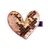 گیره انبری پولکی طرح قلب در 5 رنگ مختلف