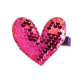 گیره انبری پولکی طرح قلب در 5 رنگ مختلف