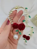 گیره گوجه ای گل رز