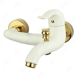 ست شیرآلات راسان مدل اکتاو شیری طلایی