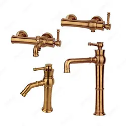 ست شیرآلات راسان مدل الیزه رزگلد مات