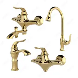 ست شیرآلات راسان مدل پریمو طلایی