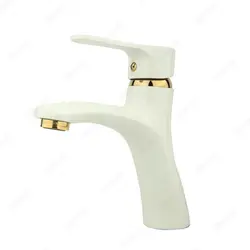 ست شیرآلات راسان مدل صدف شیری طلایی