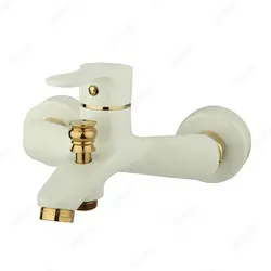 ست شیرآلات راسان مدل صدف شیری طلایی