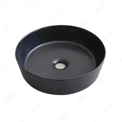 سنگ روشویی روسنگی مروارید مدل دلتا 36 مشکی براق