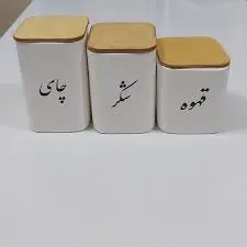 پاسماوری 4 تایی سرامیکی درب چوب استنددار چوب - فروشگاه کریستال فروزان | Forozan Crystal