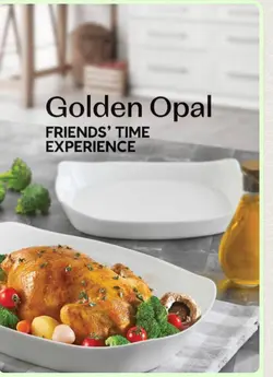 تابه مستطیل مدیوم گلدن اپال(مقاوم) - فروشگاه کریستال فروزان | Forozan Crystal