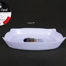 تابه مستطیل مدیوم گلدن اپال(مقاوم) - فروشگاه کریستال فروزان | Forozan Crystal