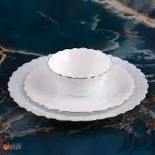 کاسه ترشی خوری ارکوپال لب طلا ساده212دیلایت - فروشگاه کریستال فروزان | Forozan Crystal