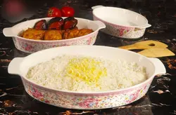 تابه 3 تایی گلدار جینی خارجی مستطیل(مقاوم به حرارت) - فروشگاه کریستال فروزان | Forozan Crystal