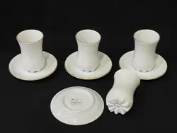 سرویس 12 پارچه فنجان کمر باریک لب طلا مقصود - فروشگاه کریستال فروزان | Forozan Crystal