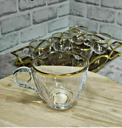 فنجان چری لب طلا خارجی بلینک مکس - فروشگاه کریستال فروزان | Forozan Crystal