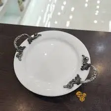 دیس32گردرلیف دسته پیوترتقدیس(شیرینی خوری) - فروشگاه کریستال فروزان | Forozan Crystal