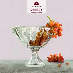 میوه خوری کاسه پایدار نیم گود مودنا ساکورا - فروشگاه کریستال فروزان | Forozan Crystal