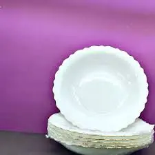 بشقاب خورشت خوری ارکوپال لب طلا ساده 212 دیلایت - فروشگاه کریستال فروزان | Forozan Crystal