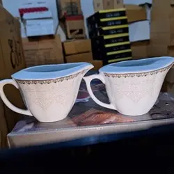 سس خوری نیلوفری مارگاریتا چینی مقصود - فروشگاه کریستال فروزان | Forozan Crystal