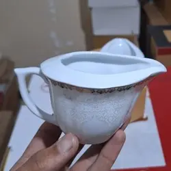 سس خوری نیلوفری مارگاریتا چینی مقصود - فروشگاه کریستال فروزان | Forozan Crystal