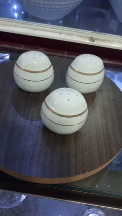 نمک پاش الناز طلایی چینی مقصود درجه یک - فروشگاه کریستال فروزان | Forozan Crystal