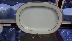 دیس بیضی 30 الناز طلایی چینی مقصود درجه یک - فروشگاه کریستال فروزان | Forozan Crystal