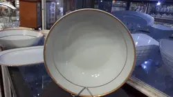 کاسه ماستی الناز طلایی چینی مقصود(ترشی -ماستی)درجه یک - فروشگاه کریستال فروزان | Forozan Crystal