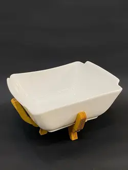 میوه خوری ساینا مربع پایه چوب(پلی وود روس)درجه یک - فروشگاه کریستال فروزان | Forozan Crystal