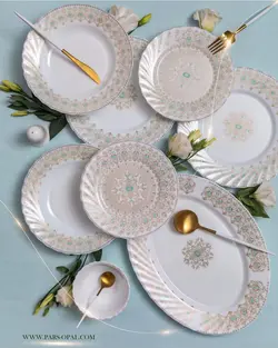 کاسه ماست خوری ارکوپال گل148 انتیا پارس اپال درجه یک - فروشگاه کریستال فروزان | Forozan Crystal