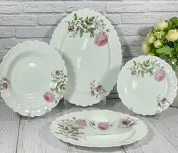 سرویس 6 نفره ارکوپال آریل صورتی درجه یک برند ایروپال25پارچه - فروشگاه کریستال فروزان | Forozan Crystal